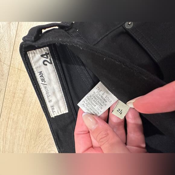 Rag & Bone 10 inch ankle skinny, raw hem jeans! Size 24 - Picture 4 of 8